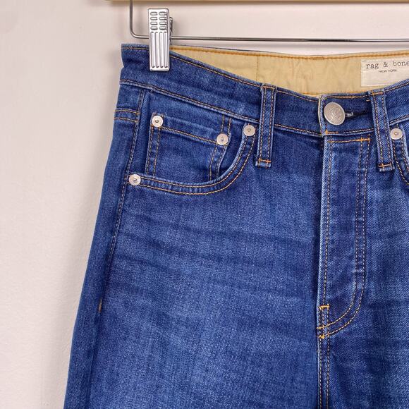 Rag & Bone Maya High Rise Crop Flare Jeans in Stowe Size 24 - Picture 4 of 10